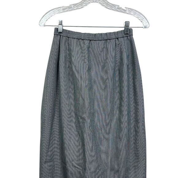 Vtg Pendleton Classic‎ Womens Wool Long Skirt Stretch Elastic Waist Lined Gray 6 - Picture 2 of 5